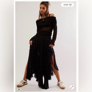 Gorgeous black free people skirt. Only work once.